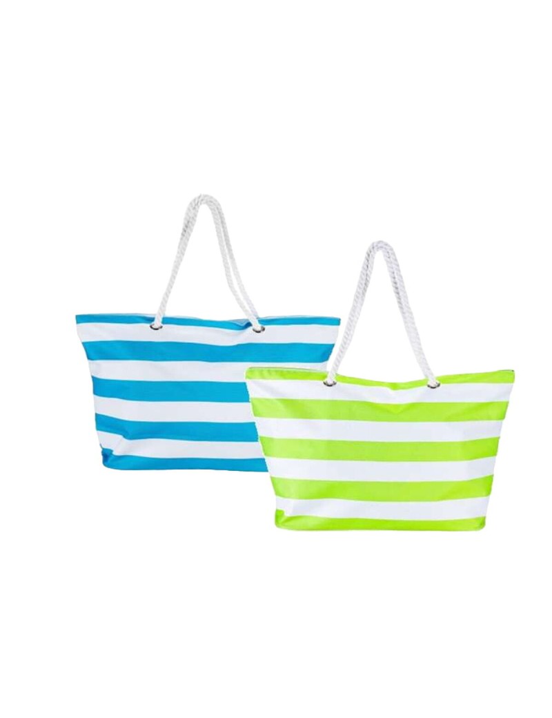 Strandtasche Bismark Blau Weiß Oxford 59 x 19 x 40 cm