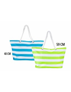 Strandtasche Bismark Blau Weiß Oxford 59 x 19 x 40 cm