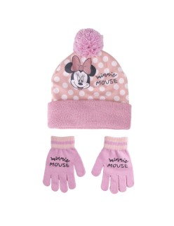 Gorro y Guantes Minnie Mouse 2 Piezas