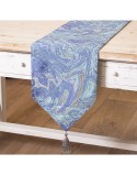 Tischläufer Alexandra House Living Blau 30 x 180 cm