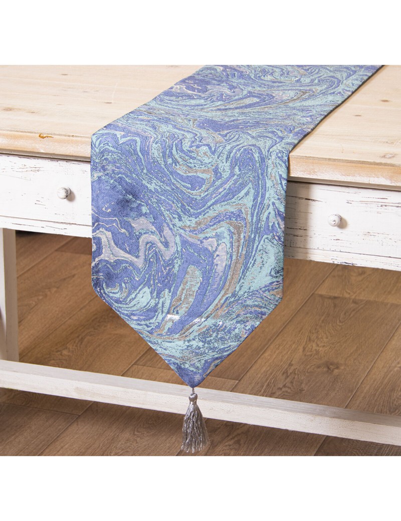 Chemin de Table Alexandra House Living Bleu 30 x 180 cm