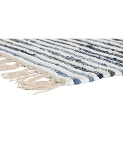 Alfombra Home ESPRIT Azul Blanco 120 x 180 x 0,5 cm