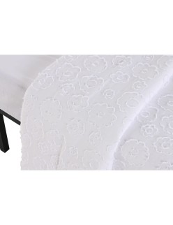 Colcha Home ESPRIT Blanco 180 x 260 cm