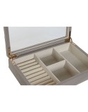 Caja-Joyero Home ESPRIT Beige Cristal 29,5 x 19,5 x 6 cm