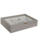 Caja-Joyero Home ESPRIT Beige Cristal 29,5 x 19,5 x 6 cm