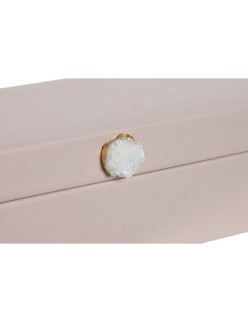 Caja-Joyero Home ESPRIT Rosa claro 28,5 x 12,5 x 5,5 cm