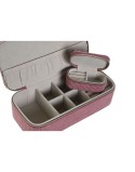 Caja-Joyero Home ESPRIT Crema Magenta 20,5 x 10 x 6 cm (2 Piezas)