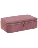 Caja-Joyero Home ESPRIT Crema Magenta 20,5 x 10 x 6 cm (2 Piezas)