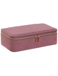 Caja-Joyero Home ESPRIT Crema Magenta 20,5 x 10 x 6 cm (2 Piezas)