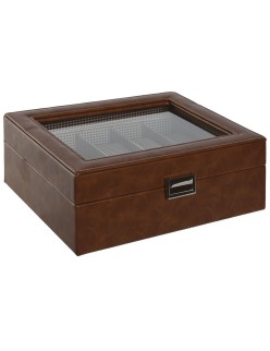 Caja-Joyero Home ESPRIT Marrón Cristal 26 x 20 x 9 cm