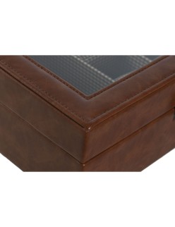 Caja-Joyero Home ESPRIT Marrón Cristal 26 x 20 x 9 cm