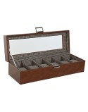 Caja-Joyero Home ESPRIT Marrón Cristal 33 x 11,5 x 9 cm