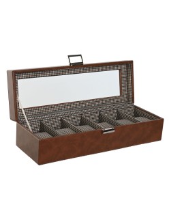 Caja-Joyero Home ESPRIT Marrón Cristal 33 x 11,5 x 9 cm