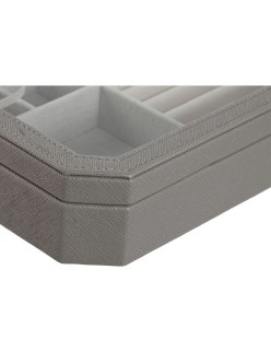 Caja-Joyero Home ESPRIT Beige Cristal 30 x 21 x 6 cm