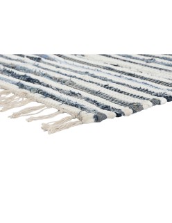 Alfombra Home ESPRIT Azul Blanco 160 x 230 x 0,5 cm