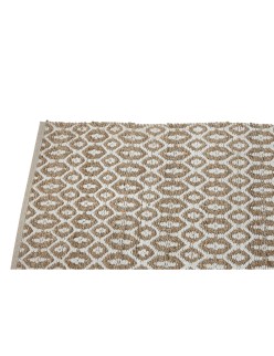 Alfombra Home ESPRIT Blanco Marrón Boho 75 x 175 cm