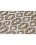 Alfombra Home ESPRIT Blanco Marrón Boho 75 x 175 cm