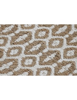 Alfombra Home ESPRIT Blanco Marrón Boho 75 x 175 cm