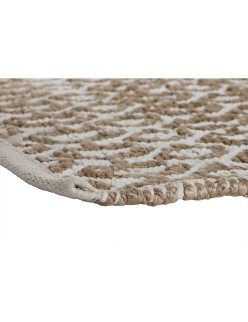 Alfombra Home ESPRIT Blanco Marrón Boho 75 x 175 cm