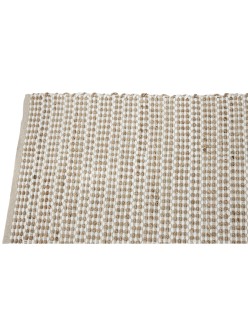 Alfombra Home ESPRIT Blanco Marrón Boho 75 x 175 cm