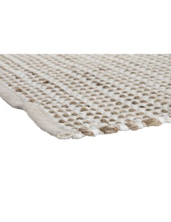 Alfombra Home ESPRIT Blanco Marrón Boho 75 x 175 cm