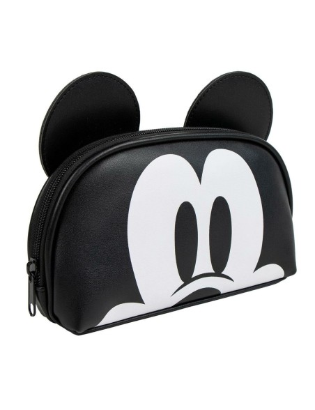 Neceser de Viaje Mickey Mouse Negro 100 % Poliuretano 23 x 10,5 x 5,5 cm
