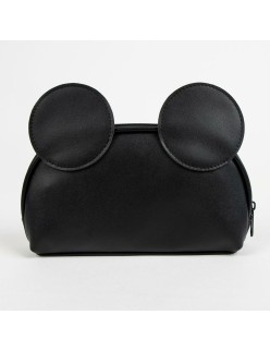 Neceser de Viaje Mickey Mouse Negro 100 % Poliuretano 23 x 10,5 x 5,5 cm