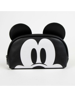 Neceser de Viaje Mickey Mouse Negro 100 % Poliuretano 23 x 10,5 x 5,5 cm
