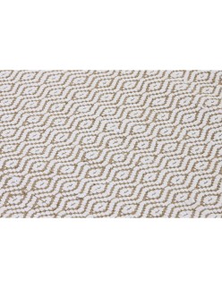 Alfombra Home ESPRIT Blanco Natural 120 x 1 x 180 cm