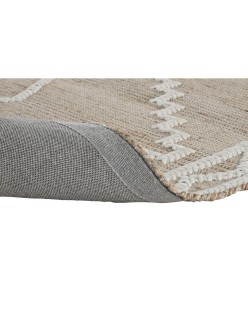 Alfombra Home ESPRIT Blanco Natural Boho 160 x 230 x 1 cm