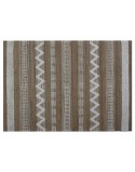 Alfombra Home ESPRIT Blanco Marrón Boho 140 x 200 x 1 cm