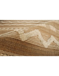 Alfombra Home ESPRIT Blanco Marrón Boho 140 x 200 x 1 cm