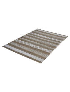 Alfombra Home ESPRIT Blanco Marrón Boho 140 x 200 x 1 cm