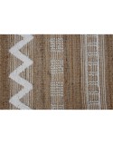 Alfombra Home ESPRIT Blanco Marrón Boho 140 x 200 x 1 cm