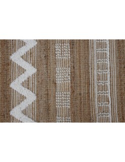 Teppich Home ESPRIT Weiß Braun Boho 140 x 200 x 1 cm