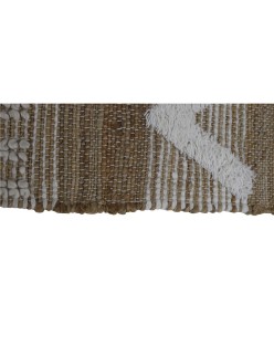 Alfombra Home ESPRIT Blanco Marrón Boho 140 x 200 x 1 cm