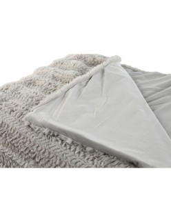 Decke Home ESPRIT Hellgrau 220 x 240 x 1 cm
