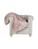Manta Home ESPRIT Rosa claro 220 x 240 x 1 cm