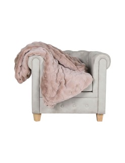 Decke Home ESPRIT Hellrosa 220 x 240 x 1 cm