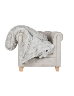 Manta Home ESPRIT Gris claro 220 x 240 x 1 cm