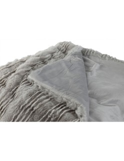 Manta Home ESPRIT Gris claro 220 x 240 x 1 cm