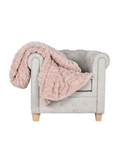 Manta Home ESPRIT Rosa claro 220 x 240 x 1 cm