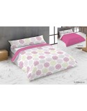 Parure de couette Hosteline FLORENCIA Rose Lit king size 3 Pièces