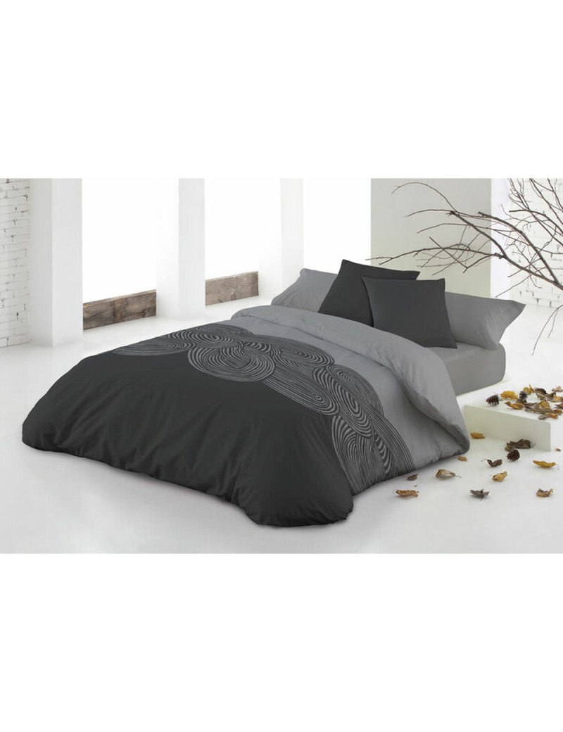 Parure de couette Hosteline ONENAL Gris Lit 1 persone 2 Pièces