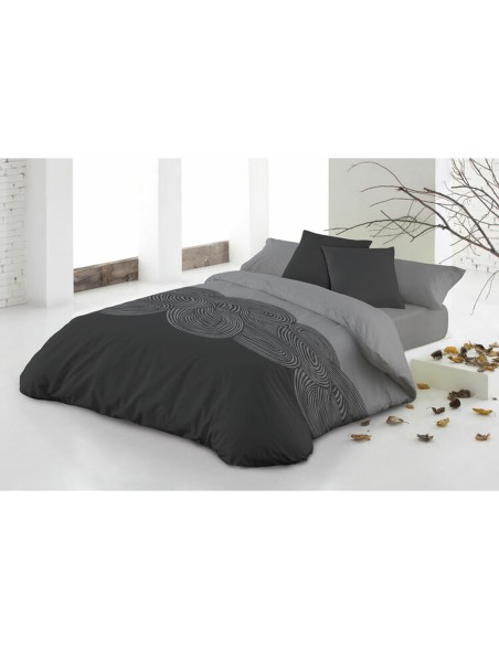 Parure de couette Hosteline ONENAL Gris Lit 1 persone 2 Pièces