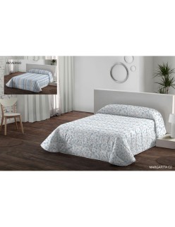Juego de funda nórdica Hosteline MARGARITA Azul Cama de 180 3 Piezas
