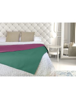 Couvre-lit Hosteline GANTE Vert Gran lit 2 persones (1 Pièce)