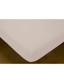 Fitted bottom sheet Hosteline MONACO LISO Pink