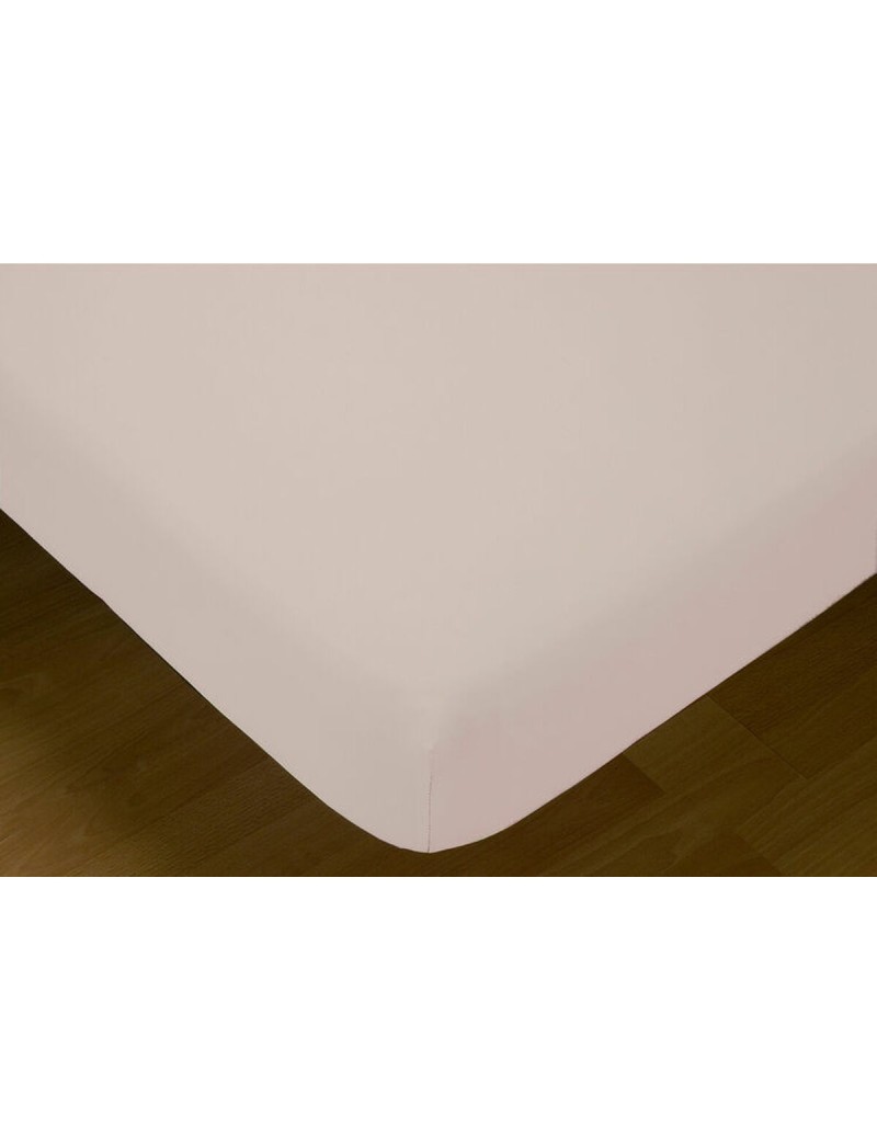 Fitted bottom sheet Hosteline MONACO LISO Pink
