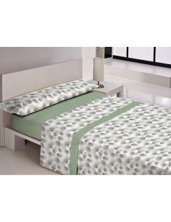 Jeu de draps Libela PIRINE LUARCA Vert Lit 1 persone